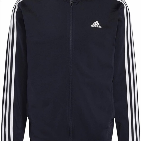 Adidas Primegreen Mens Essentials Warm-Up, Three Stripes, Track Jacket - Picture 3 of 10